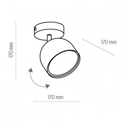 Plafon TK Lighting BLACK 3419