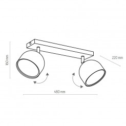 Plafon TK Lighting BLACK 3420