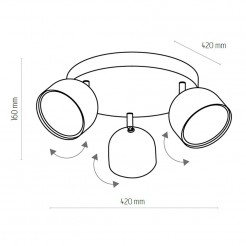 Plafon TK Lighting WHITE 3418