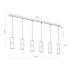 Lampa wisząca TK Lighting BLACK 4368