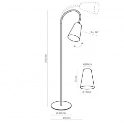 Lampa podłogowa TK Lighting GOLD 1099