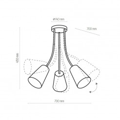 Żyrandol TK Lighting GOLD 827