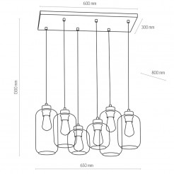 Lampa wisząca TK Lighting BROWN 3176