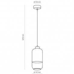 Lampa wisząca TK Lighting SILVER 3356