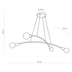 Lampa wisząca TK Lighting GOLD 2727