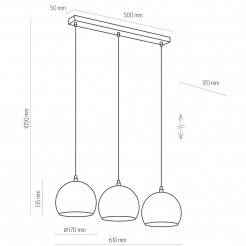 Lampa wisząca TK Lighting GOLD 3449