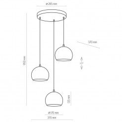 Lampa wisząca TK Lighting GOLD 3448