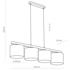 Lampa wisząca TK Lighting WHITE 3270