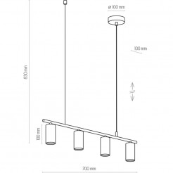 Lampa wisząca TK Lighting BLACK 4427