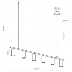 Lampa wisząca TK Lighting BLACK 4428