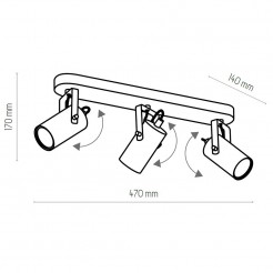 Plafon TK Lighting BLACK 6502