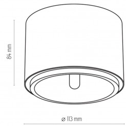 Plafon TK Lighting BLACK 3366