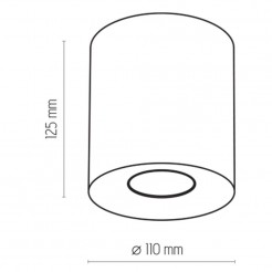 ORION M BLACK LAMPA SUFITOWA 1 PŁ 3239