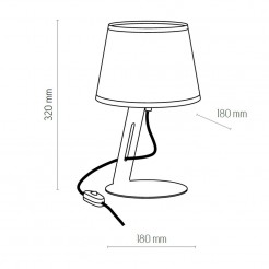 GRACJA LAMPKA NOCNA BLACK 1 PŁ 5133