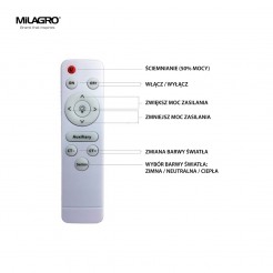 Plafon Milagro WHITE ML6171