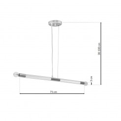 Lampa wisząca Milagro WHITE/CHROM MLP6566