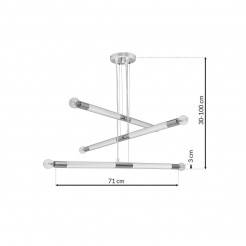 Lampa wisząca Milagro WHITE/CHROM  MLP6568