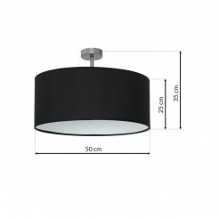 Lampa wisząca Milagro BLACK/CHROM ML6379