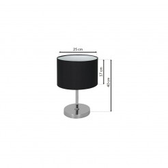 Lampka nocna/biurkowa/gabinet Milagro BLACK/CHROM ML6381