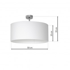 Lampa wisząca Milagro WHITE/CHROM ML6373