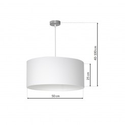 Lampa wisząca Milagro WHITE/CHROM ML6374