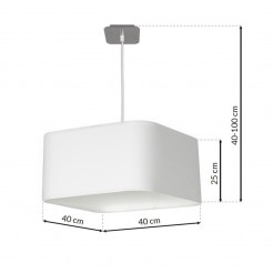 Lampa wisząca Milagro WHITE/CHROM ML6362