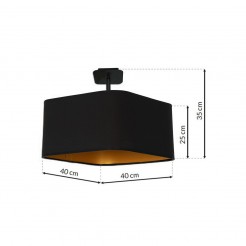 Lampa wisząca Milagro BLACK/GOLD  ML6367