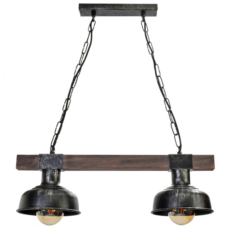 Lampa wisząca Milagro BLACK/WOOD MLP6242