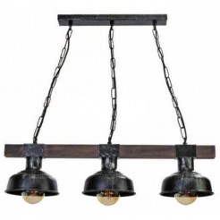 Lampa wisząca Milagro BLACK/WOOD  MLP6243