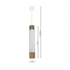 Lampa wisząca Milagro WHITE/GOLD ML6342