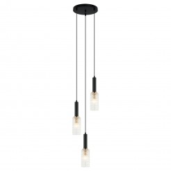 Lampa wisząca Italux PND-43363-3 BK+BR