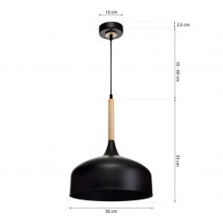 Lampa wisząca Milagro BLACK MLP6218