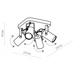 Plafon TK Lighting BLACK 6501