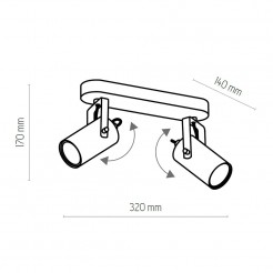 Plafon TK Lighting WHITE 1074