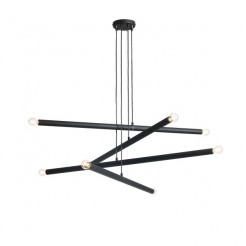 LAMPA WISZĄCA TUBO 8 BLACK 1072P1