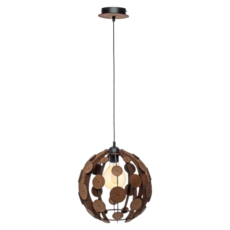 Lampa wisząca Milagro BROWN/WOOD   MLP6329