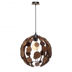 Lampa wisząca Milagro BROWN/WOOD  MLP6328