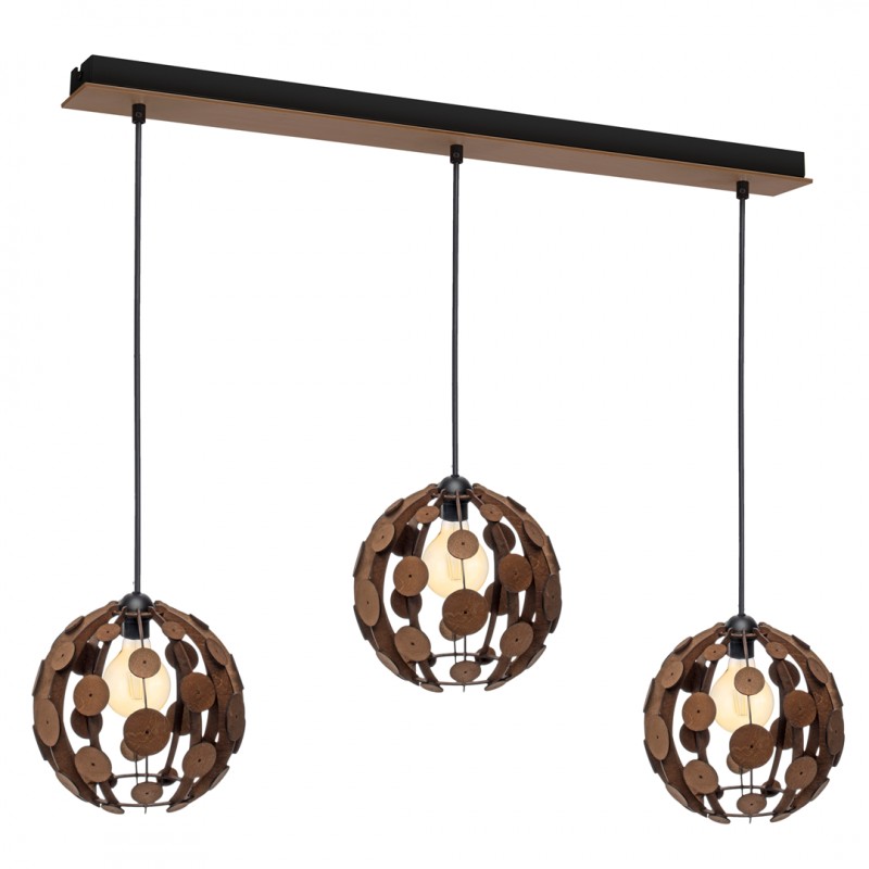 Lampa wisząca Milagro BROWN/WOOD   MLP63300