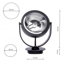 Oprawa downlight/oczko Milagro BLACK ML5700