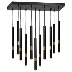 Lampa wisząca Milagro BLACK/GOLD MLP6386