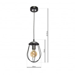 Lampa wisząca Milagro BLACK/CHROM  MLP5746