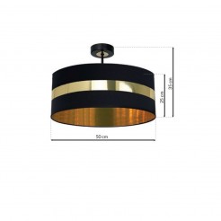 Lampa wisząca Milagro BLACK/GOLD  MLP6319