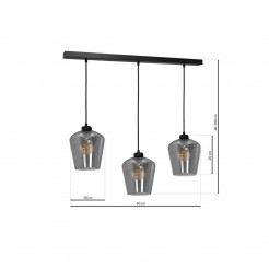 Lampa wisząca Milagro SMOKED MLP6609