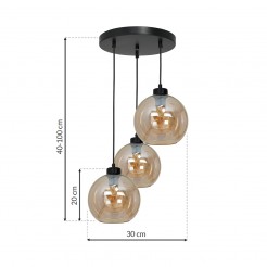 Lampa wisząca Milagro AMBER  MLP6584