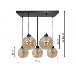 Lampa wisząca Milagro AMBER MLP6592