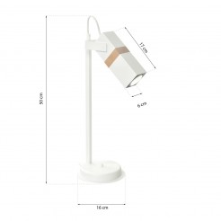 Lampka nocna/biurkowa/gabinet Milagro WHITE MLP6105