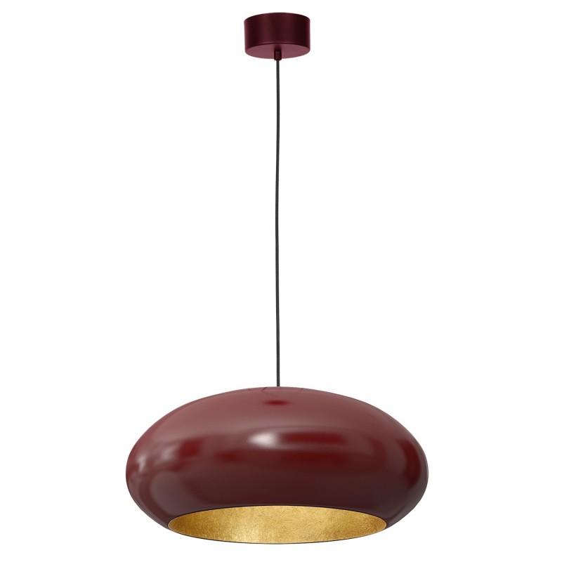 Lampa wisząca Luminex burgundy/gold 1687