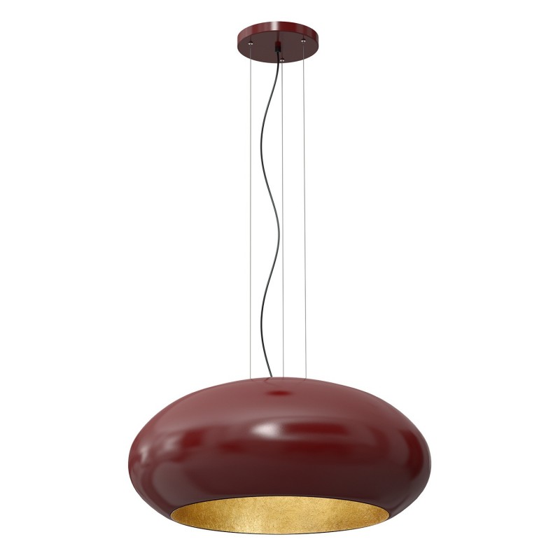 Lampa wisząca Luminex burgundy/gold 1688