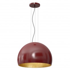 Lampa wisząca Luminex burgundy/gold 1689