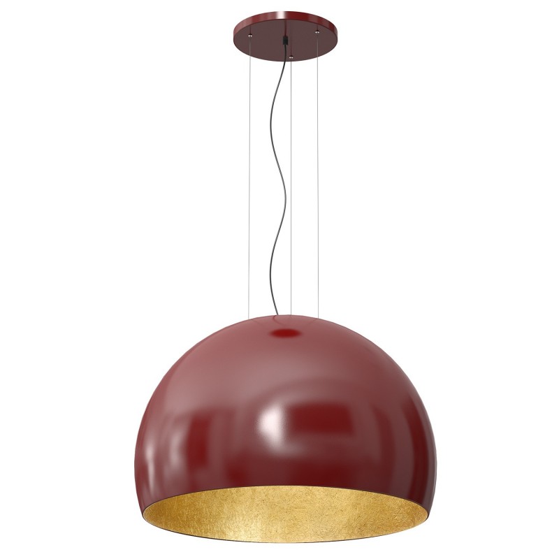 Lampa wisząca Luminex burgundy/gold 1690